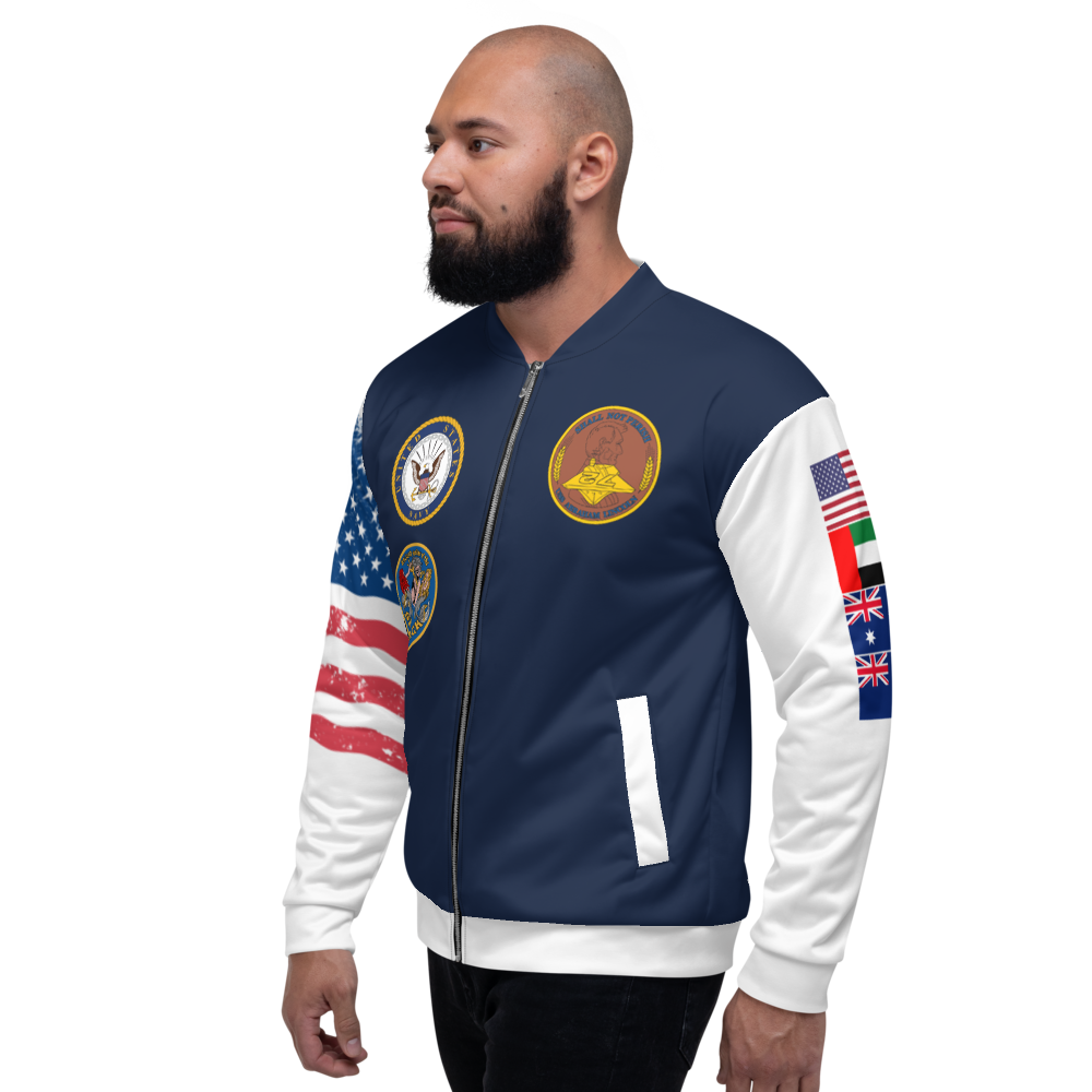 USS Abraham Lincoln (CVN-72) 2000-01 FP Cruise Jacket - All American – left view, white