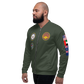 USS Abraham Lincoln (CVN-72) 2000-01 FP Cruise Jacket - Green – left view, white