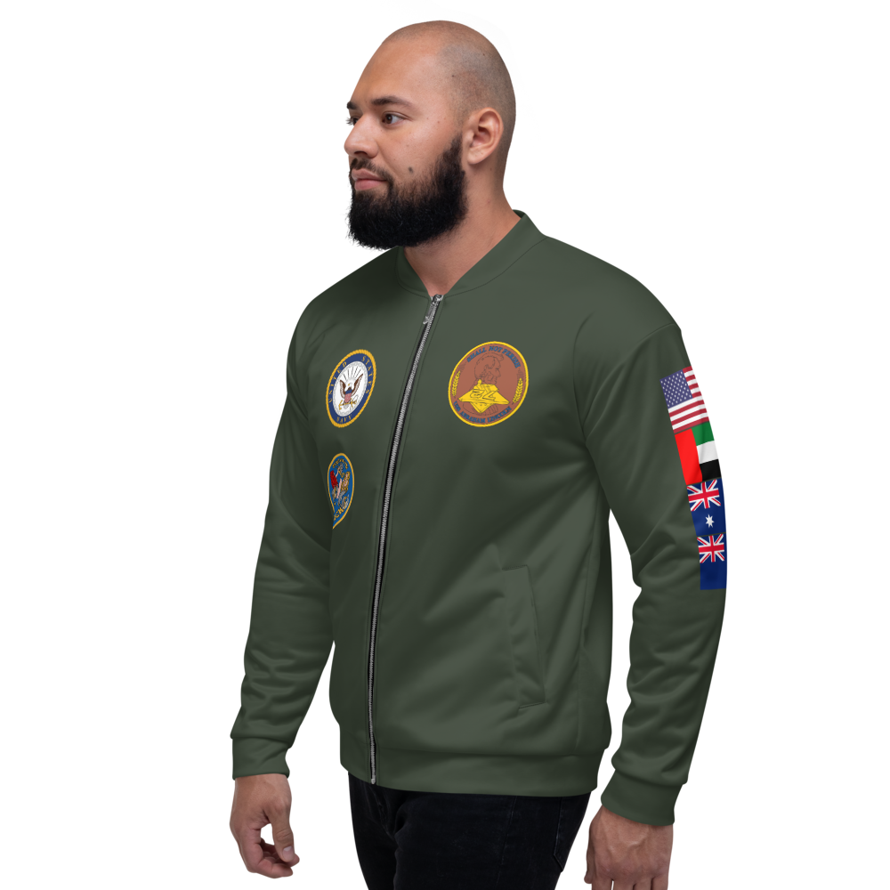 USS Abraham Lincoln (CVN-72) 2000-01 FP Cruise Jacket - Green – left view, white