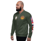 USS Abraham Lincoln (CVN-72) 2010-11 FP Cruise Jacket - Green – left view, white