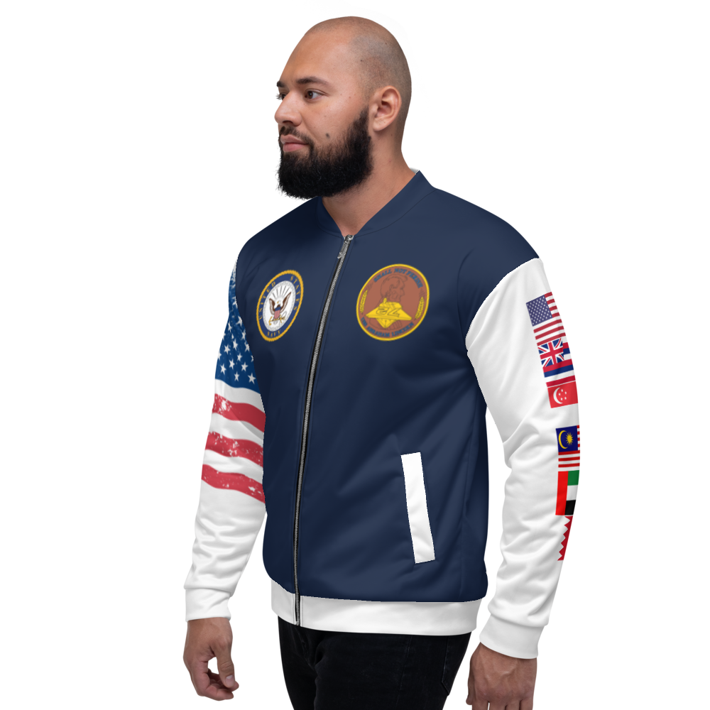 USS Abraham Lincoln (CVN-72) 2010-11 FP Cruise Jacket - All American – left view, white