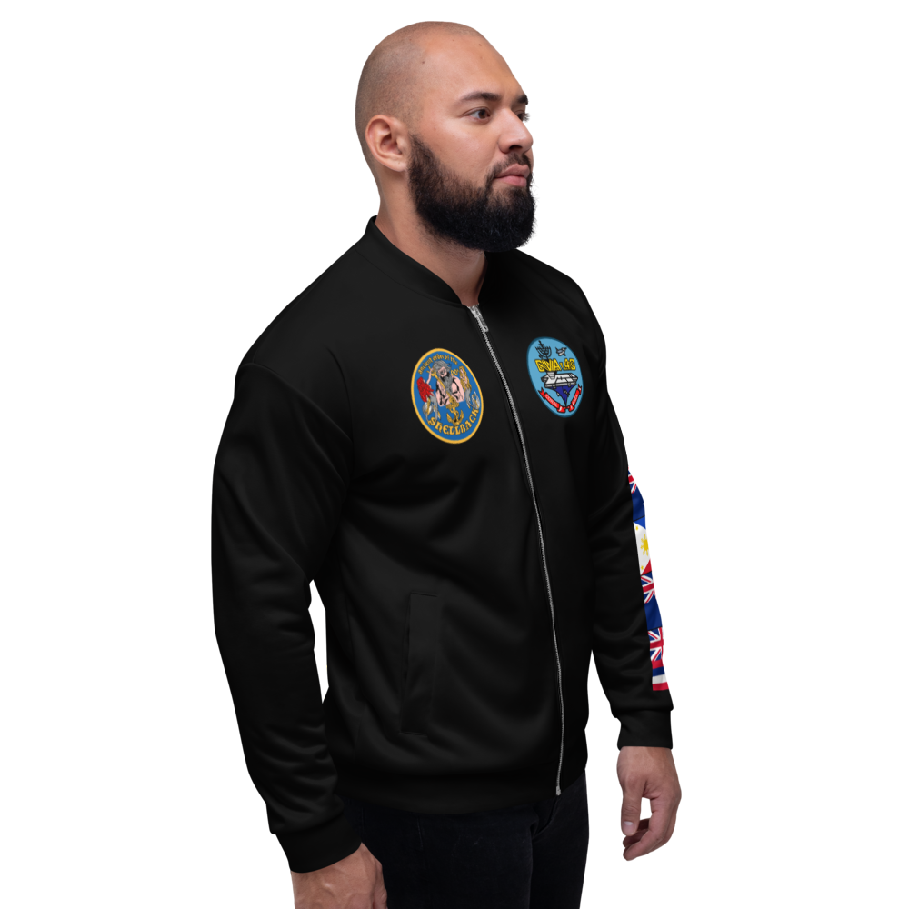 USS Coral Sea (CVA-43) 1969-70 FP Cruise Jacket - Black – right view, white