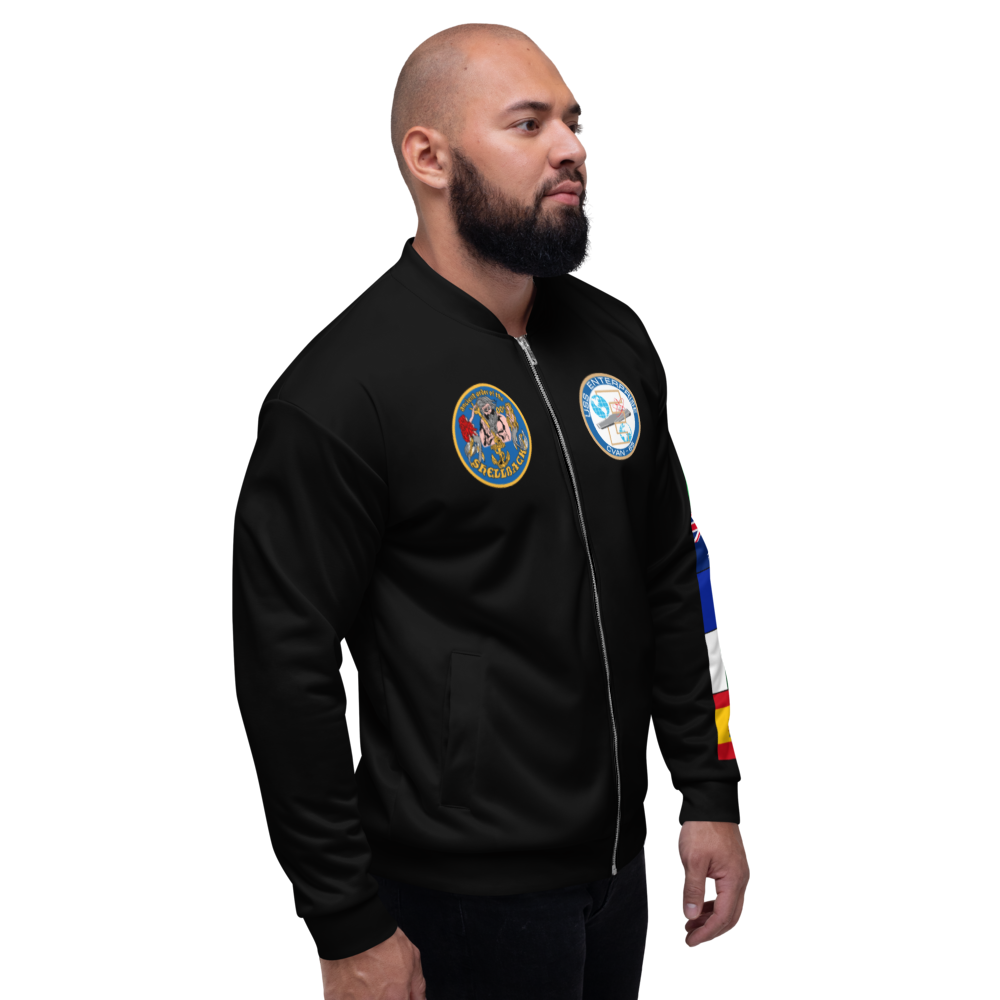 USS Enterprise (CVAN-65) 1964 FP Cruise Jacket - Black – right view, white