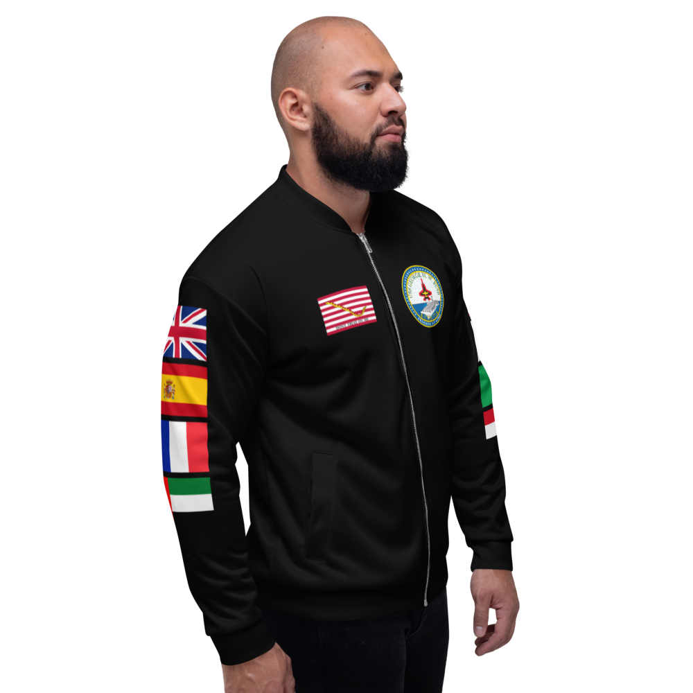 USS George H.W. Bush (CVN-77) 2011 FP Cruise Jacket - Black – right view, white