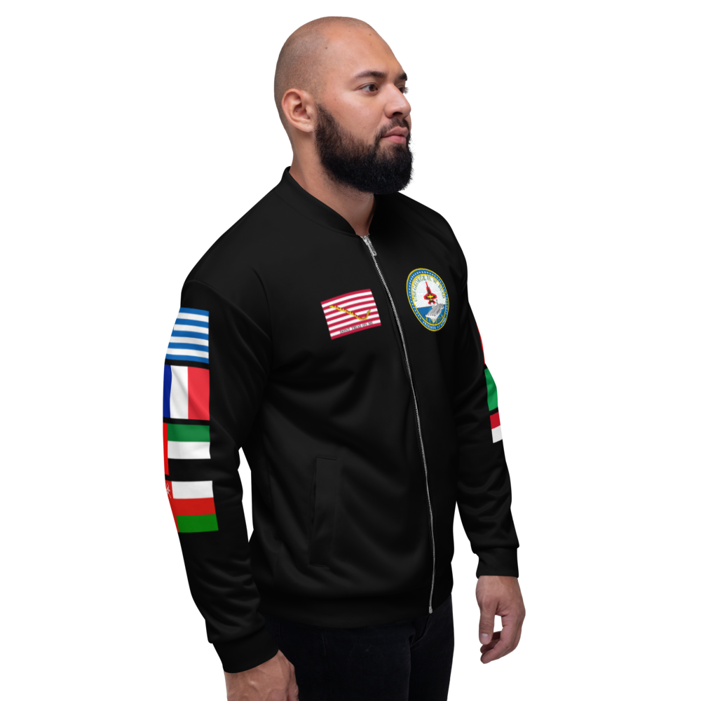 USS George H.W. Bush (CVN-77) 2014 FP Cruise Jacket - Black – right view, white