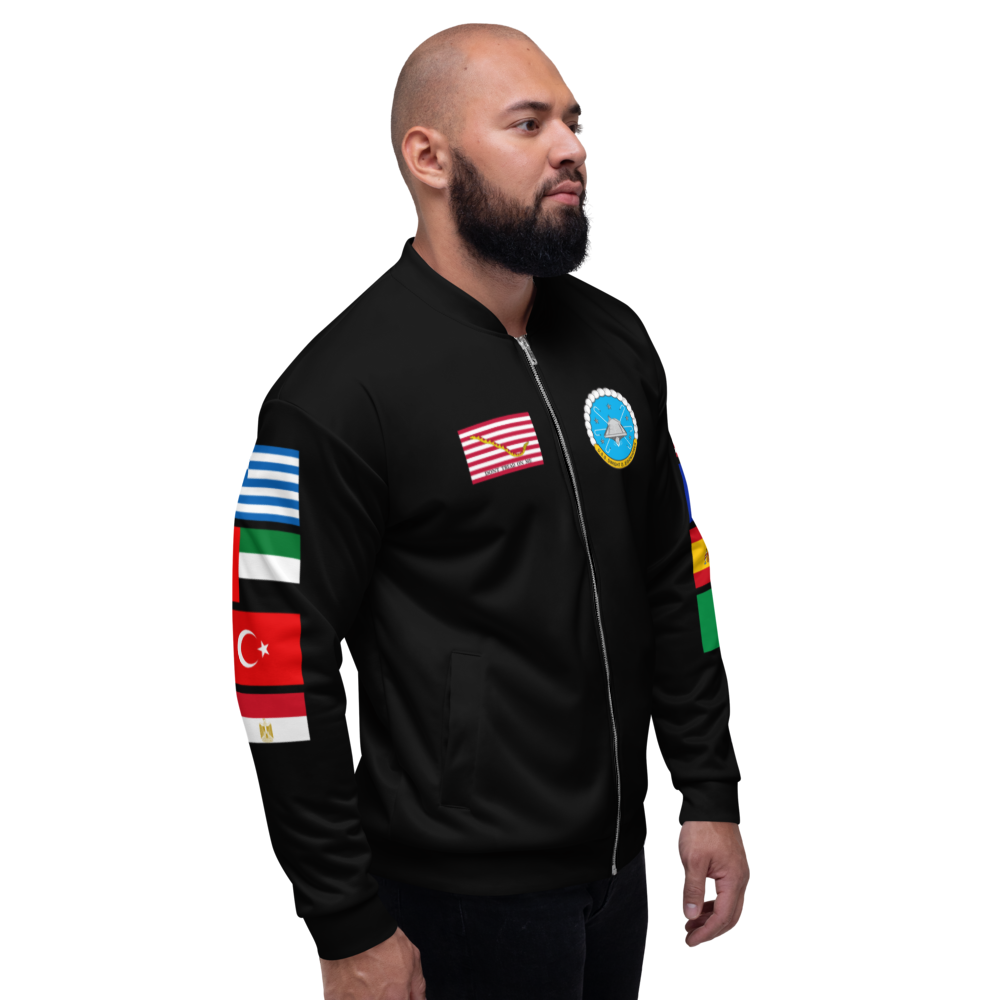 USS Dwight D. Eisenhower (CVN-69) 1998 FP Cruise Jacket - Black – right view, white