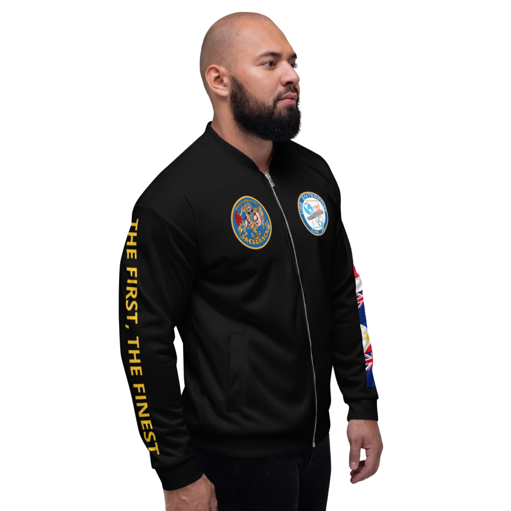 USS Enterprise (CVN-65) 1978 FP Cruise Jacket - Black – right view, white