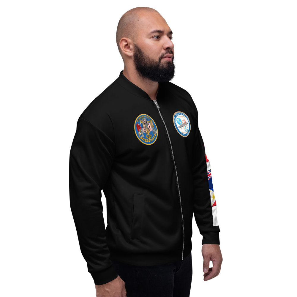 USS Enterprise (CVN-65) 1982-83 FP Cruise Jacket - Black – right view, white