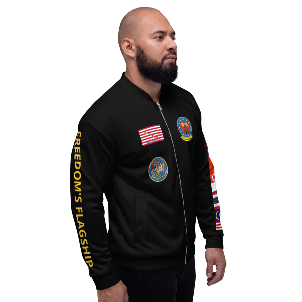 USS Independence (CV-62) 1997 FP Cruise Jacket - Black – right view, white