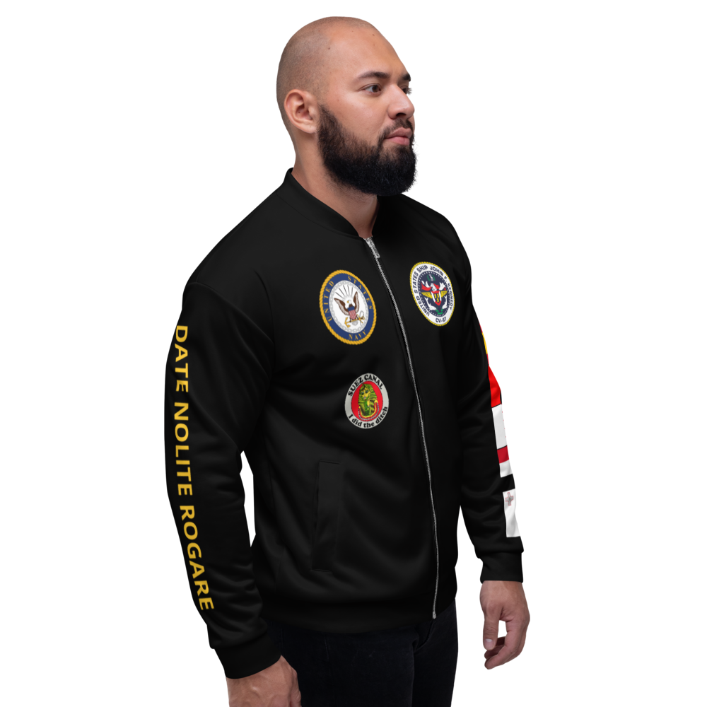 USS John F. Kennedy (CV-67) 1999-2000 FP Cruise Jacket - Black – right view, white