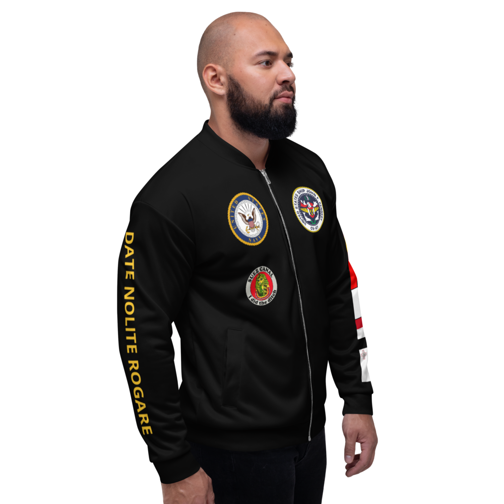 USS John F. Kennedy (CV-67) 2004 FP Cruise Jacket - Black – right view, white