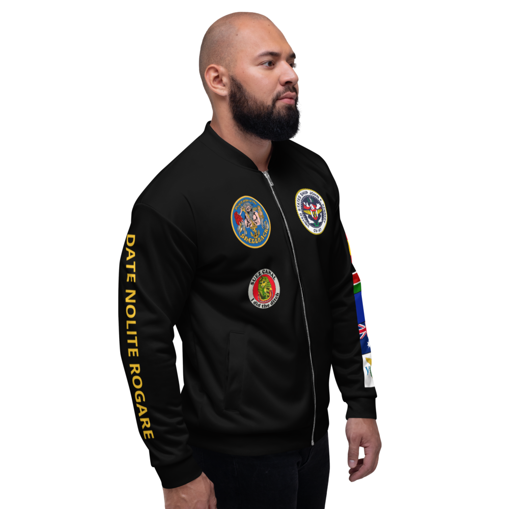 USS John F. Kennedy (CV-67) 1982 FP Cruise Jacket - Black – right view, white