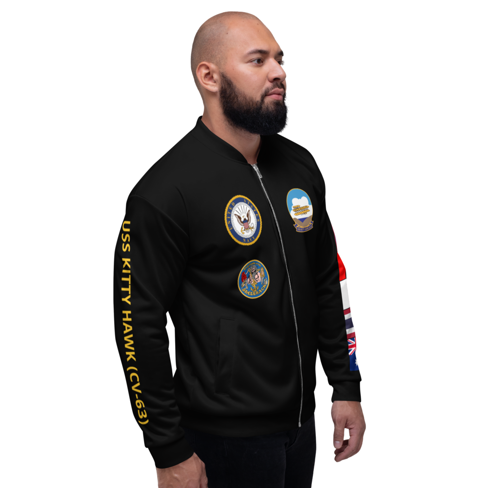 USS Kitty Hawk (CV-63) 1999 FP Cruise Jacket - Black – right view, white