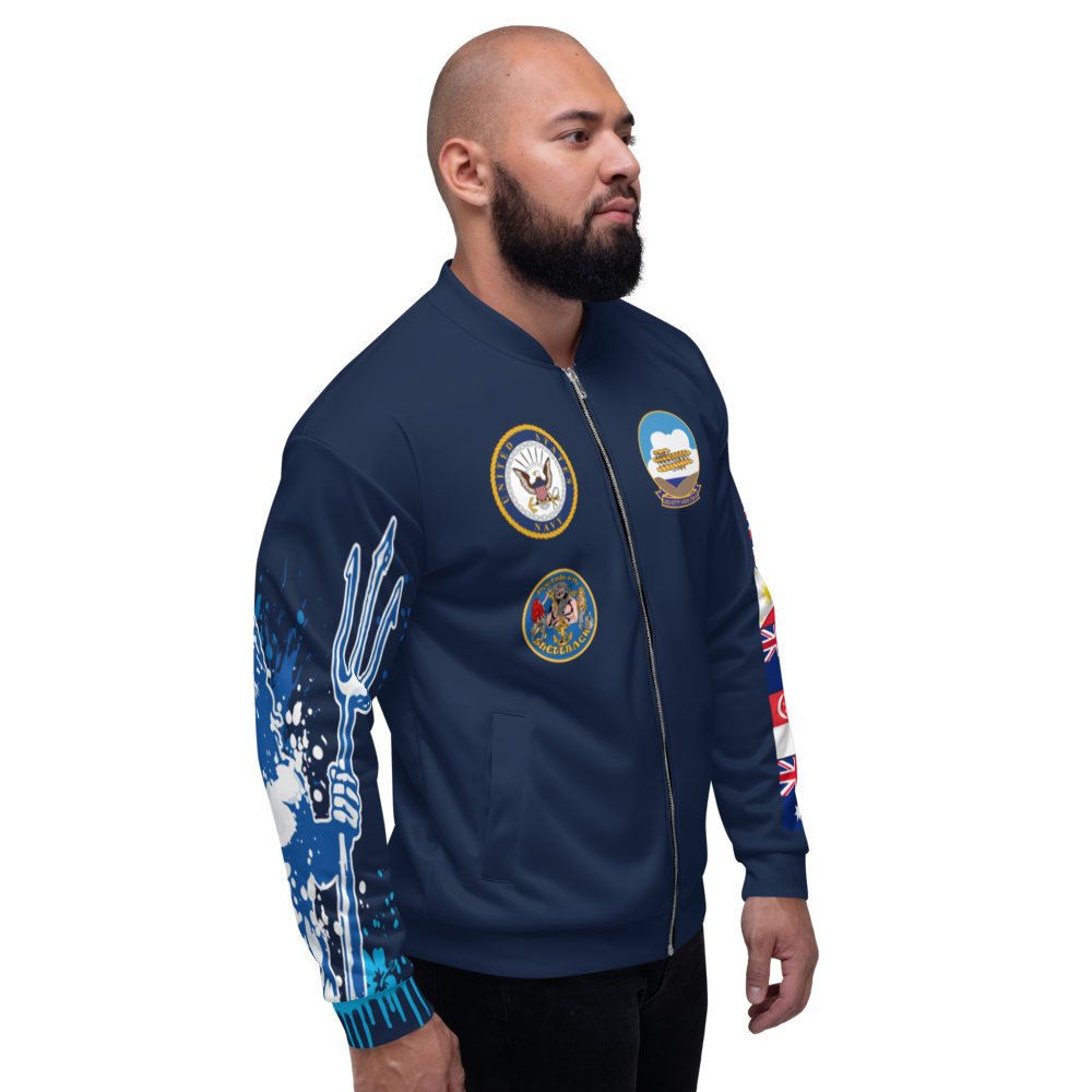 USS Kitty Hawk (CV-63) 1981 Cruise Jacket - Shellback – right view, white