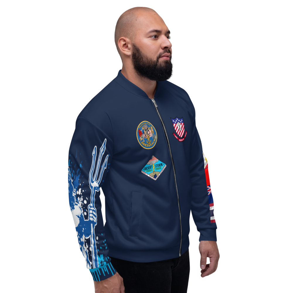 USS Ranger (CV-61) 1991 FP Cruise Jacket - Shellback – right view, white