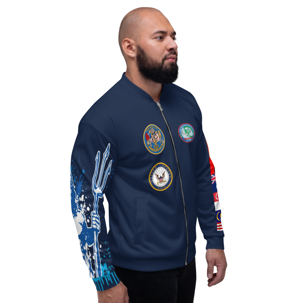 USS Ronald Reagan (CVN-76) 2006 FP Cruise Jacket - Shellback – right view, white