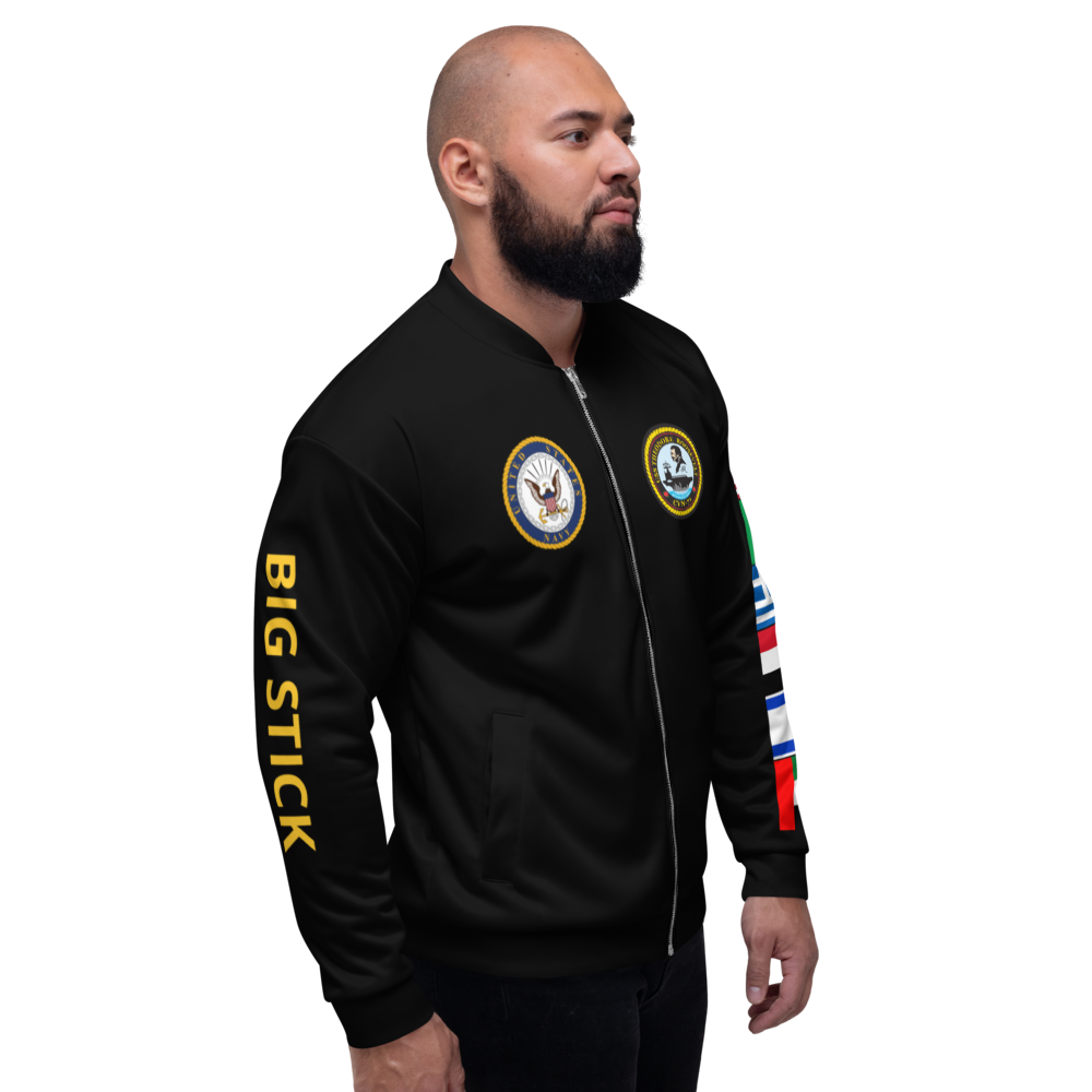 USS Theodore Roosevelt (CVN-71) 1995 FP Cruise Jacket - Black – right view, white