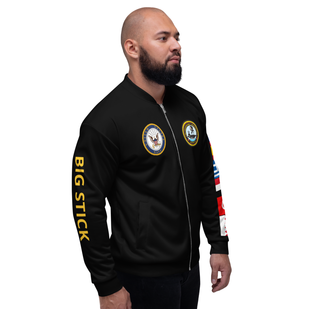 USS Theodore Roosevelt (CVN-71) 1999 FP Cruise Jacket - Black – right view, white