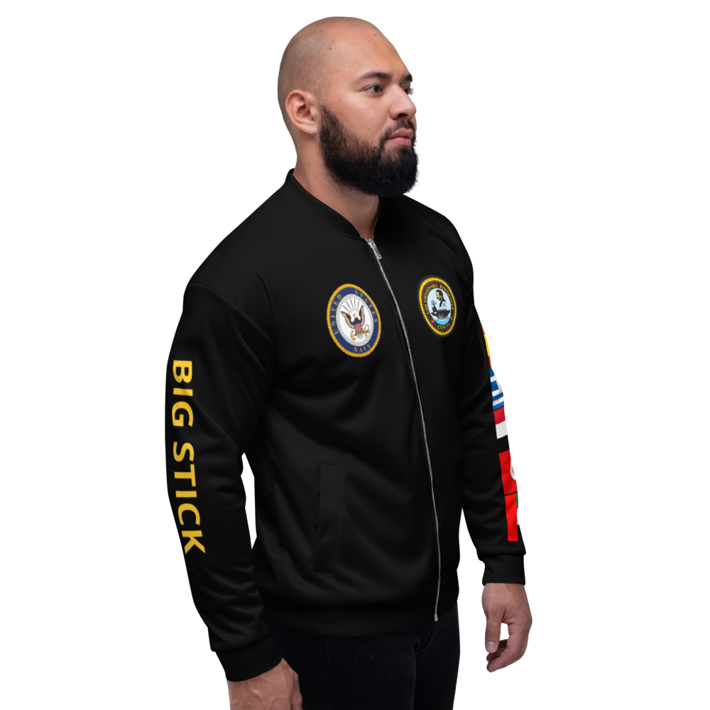 USS Theodore Roosevelt (CVN-71) 2005-06 FP Cruise Jacket - Black – right view, white