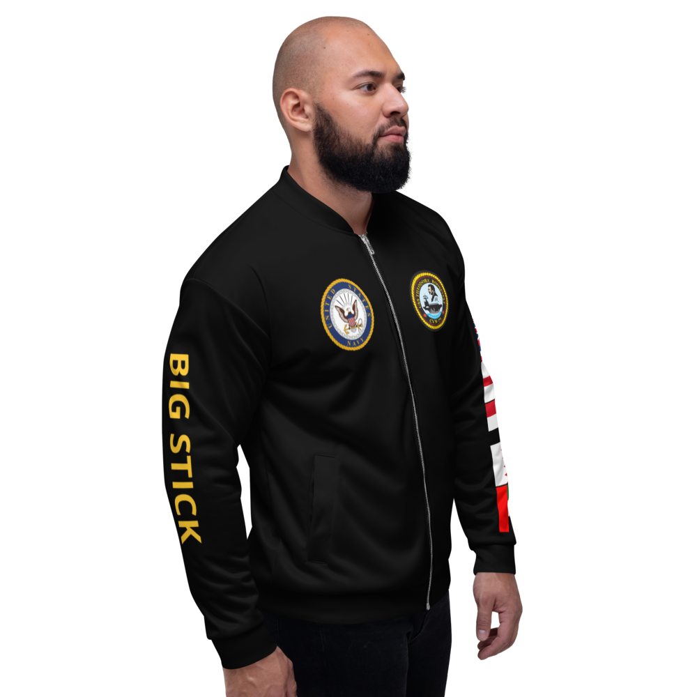 USS Theodore Roosevelt (CVN-71) 2015 FP Cruise Jacket - Black – right view, white