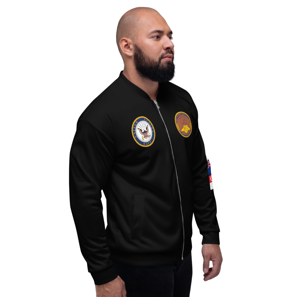 USS Abraham Lincoln (CVN-72) 1991 FP Cruise Jacket – right view, white