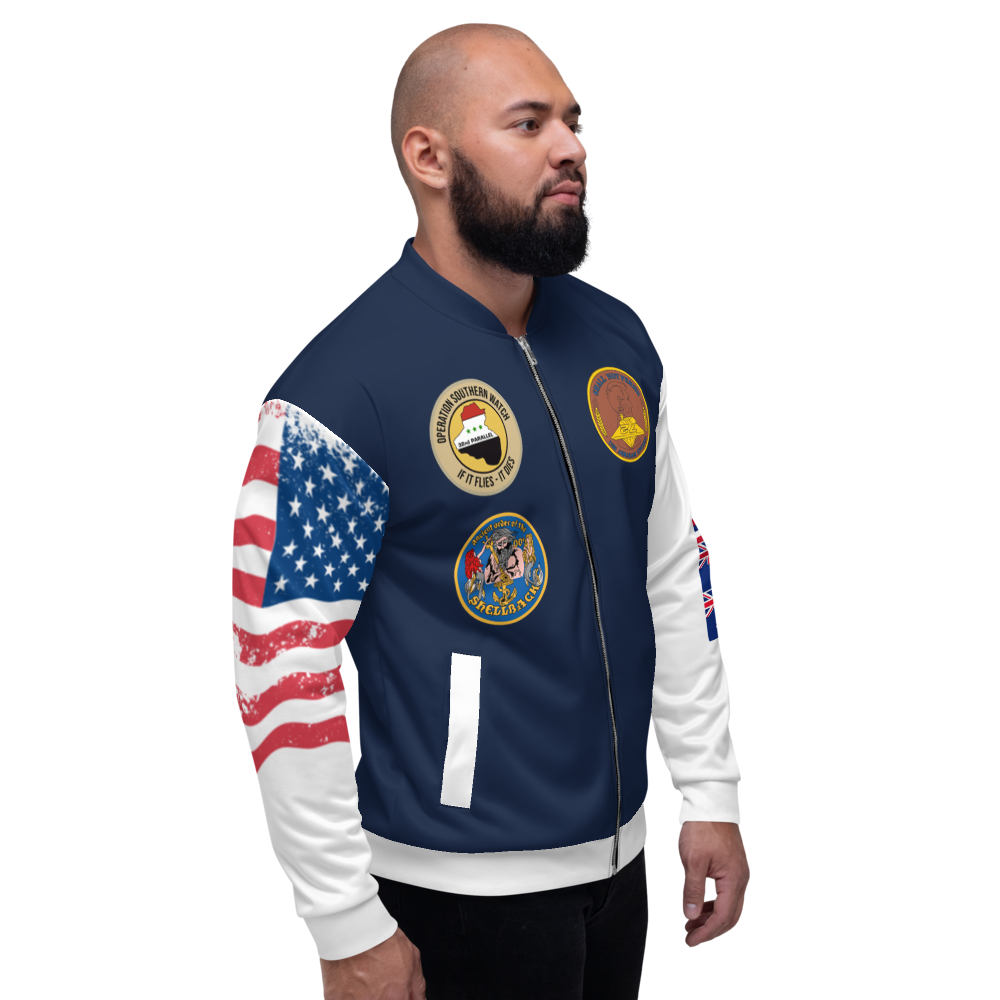 USS Abraham Lincoln (CVN-72) 1993 FP Cruise Jacket - All American – right view, white