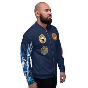 USS Abraham Lincoln (CVN-72) 1995 FP Cruise Jacket - Shellback – right view, white