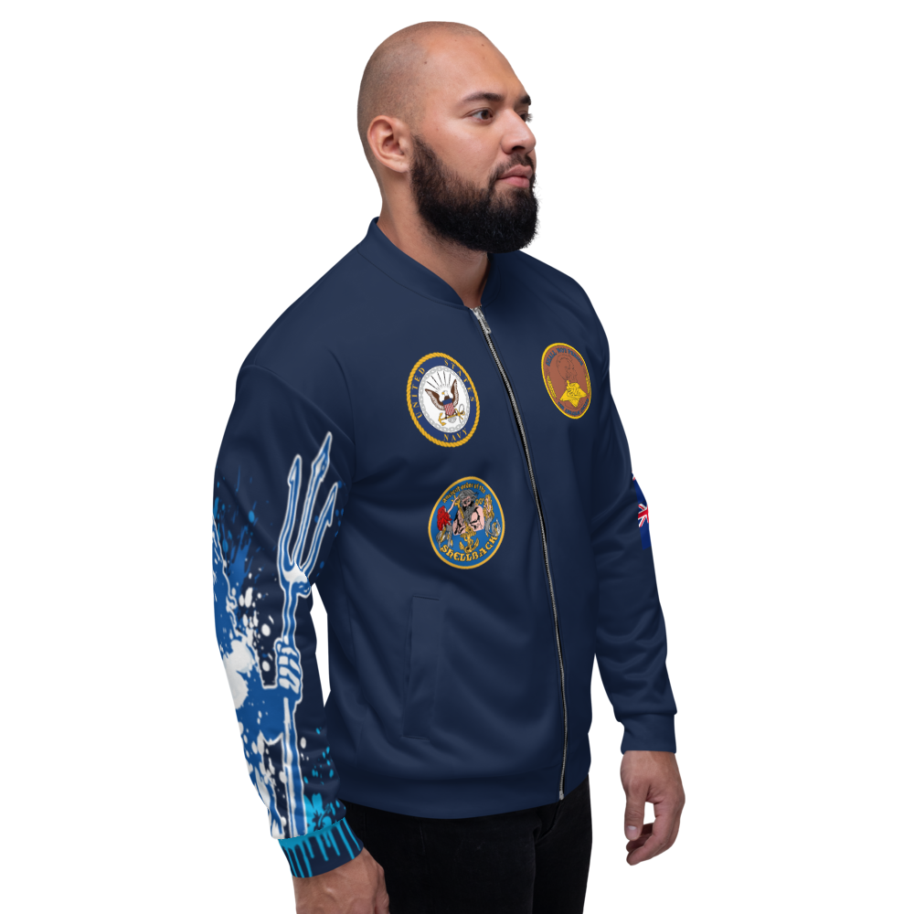 USS Abraham Lincoln (CVN-72) 2000-01 FP Cruise Jacket - Shellback – right view, white