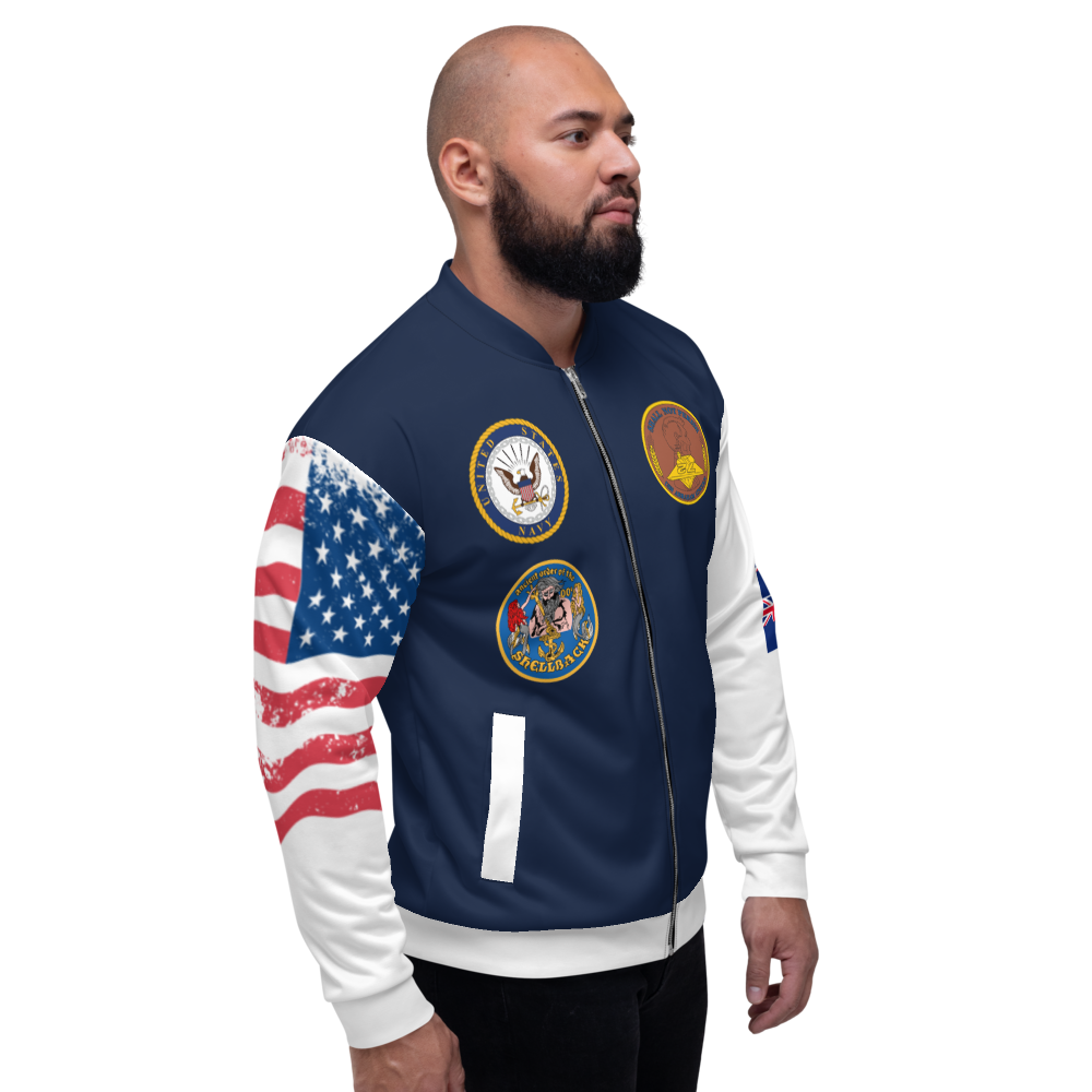 USS Abraham Lincoln (CVN-72) 2000-01 FP Cruise Jacket - All American – right view, white