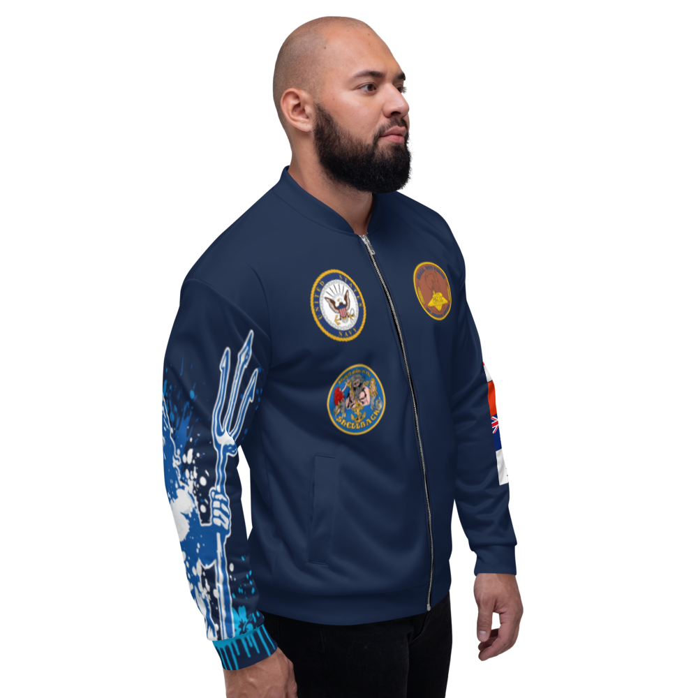 USS Abraham Lincoln (CVN-72) 2002-03 FP Cruise Jacket - Shellback – right view, white