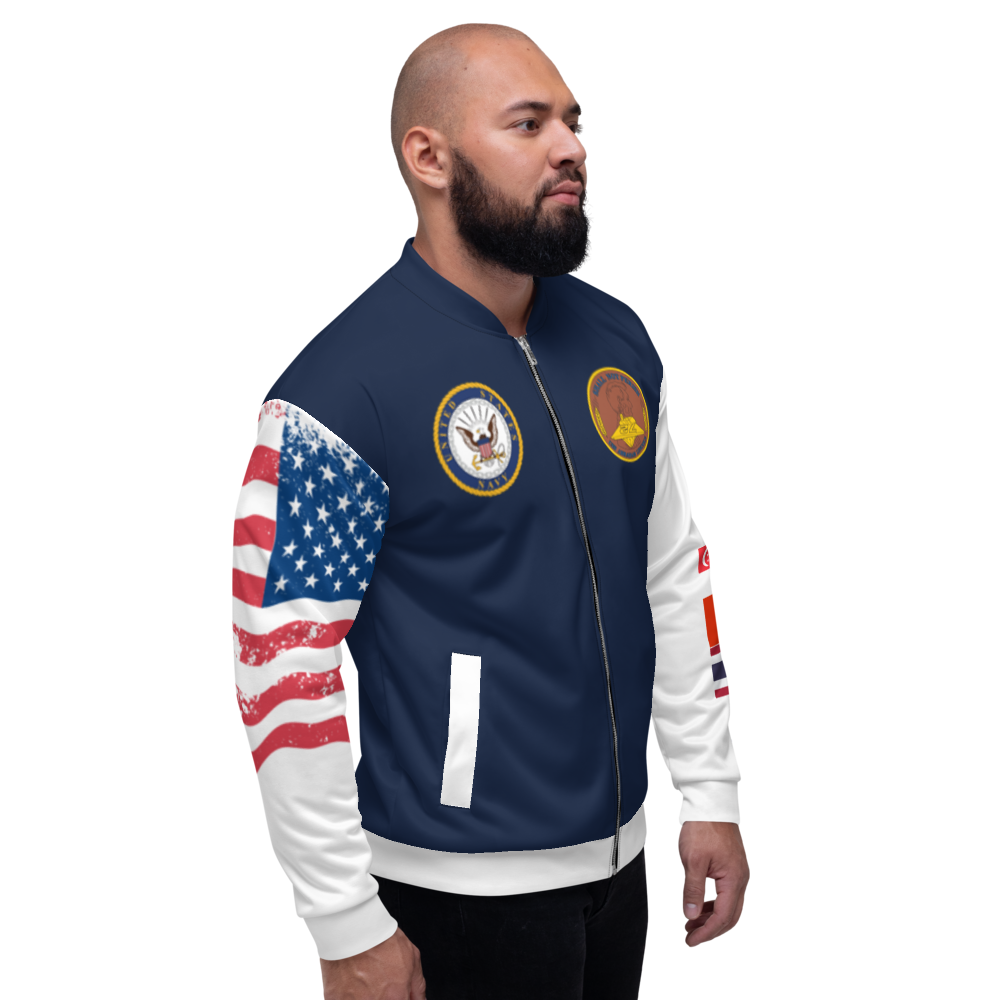 USS Abraham Lincoln (CVN-72) 2006 FP Cruise Jacket - All American – right view, white
