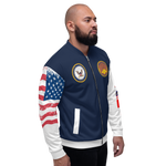 USS Abraham Lincoln (CVN-72) 2010-11 FP Cruise Jacket - All American – right view, white