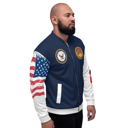 USS Abraham Lincoln (CVN-72) 2010-11 FP Cruise Jacket - All American – right view, white
