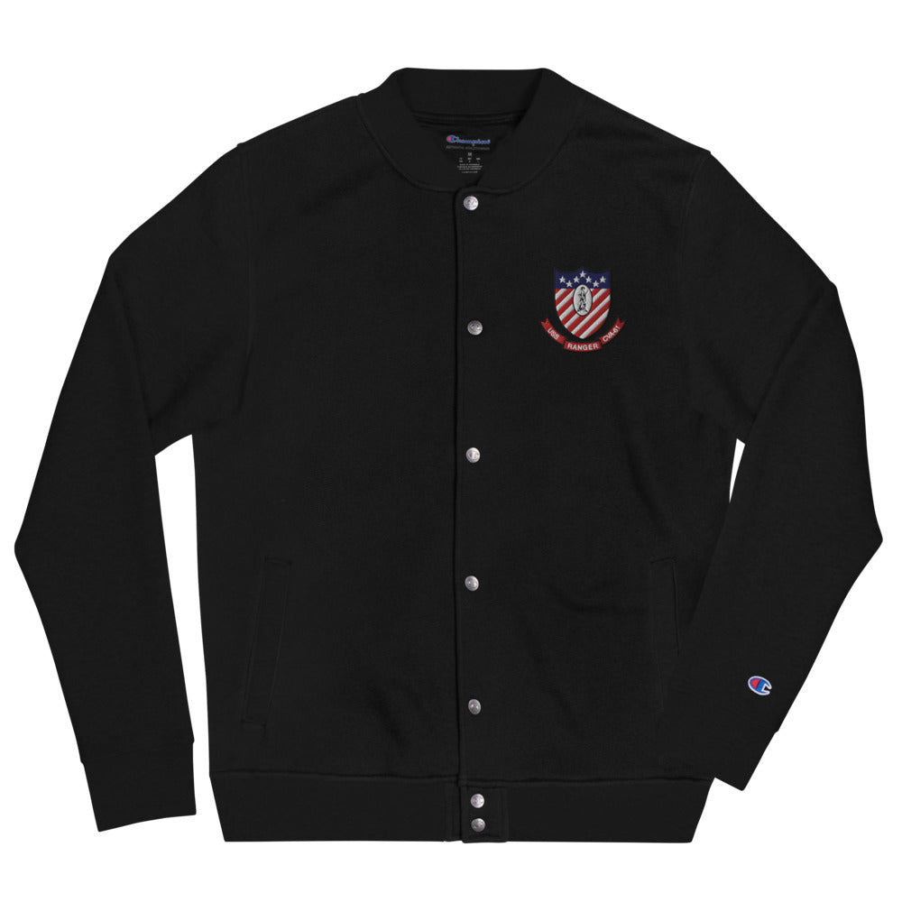 USS Ranger (CVA-61) Embroidered Champion Bomber Jacket - Ship's Crest