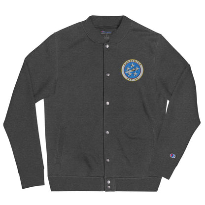 USS Nimitz (CVN-68) Embroidered Champion Bomber Jacket - Ship's Crest