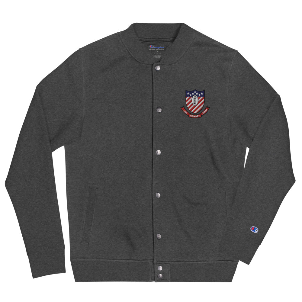 USS Ranger (CVA-61) Embroidered Champion Bomber Jacket - Ship's Crest