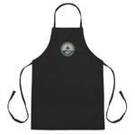 USS George H.W. Bush (CVN-77) Embroidered Apron - Ship's Crest – black