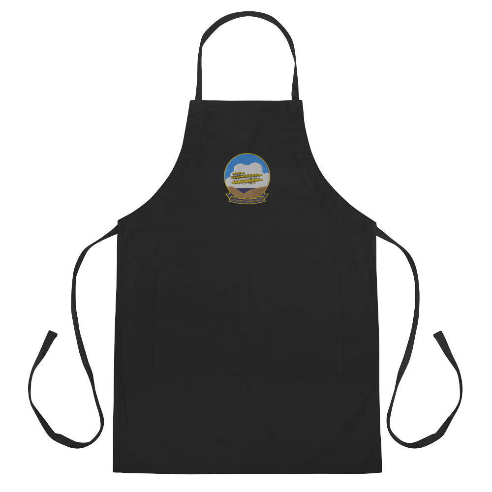 USS Kitty Hawk (CVA-63)  Embroidered Apron – black