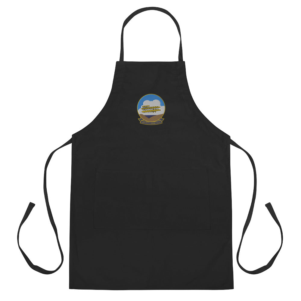 USS Kitty Hawk (CV-63) Embroidered Apron – black