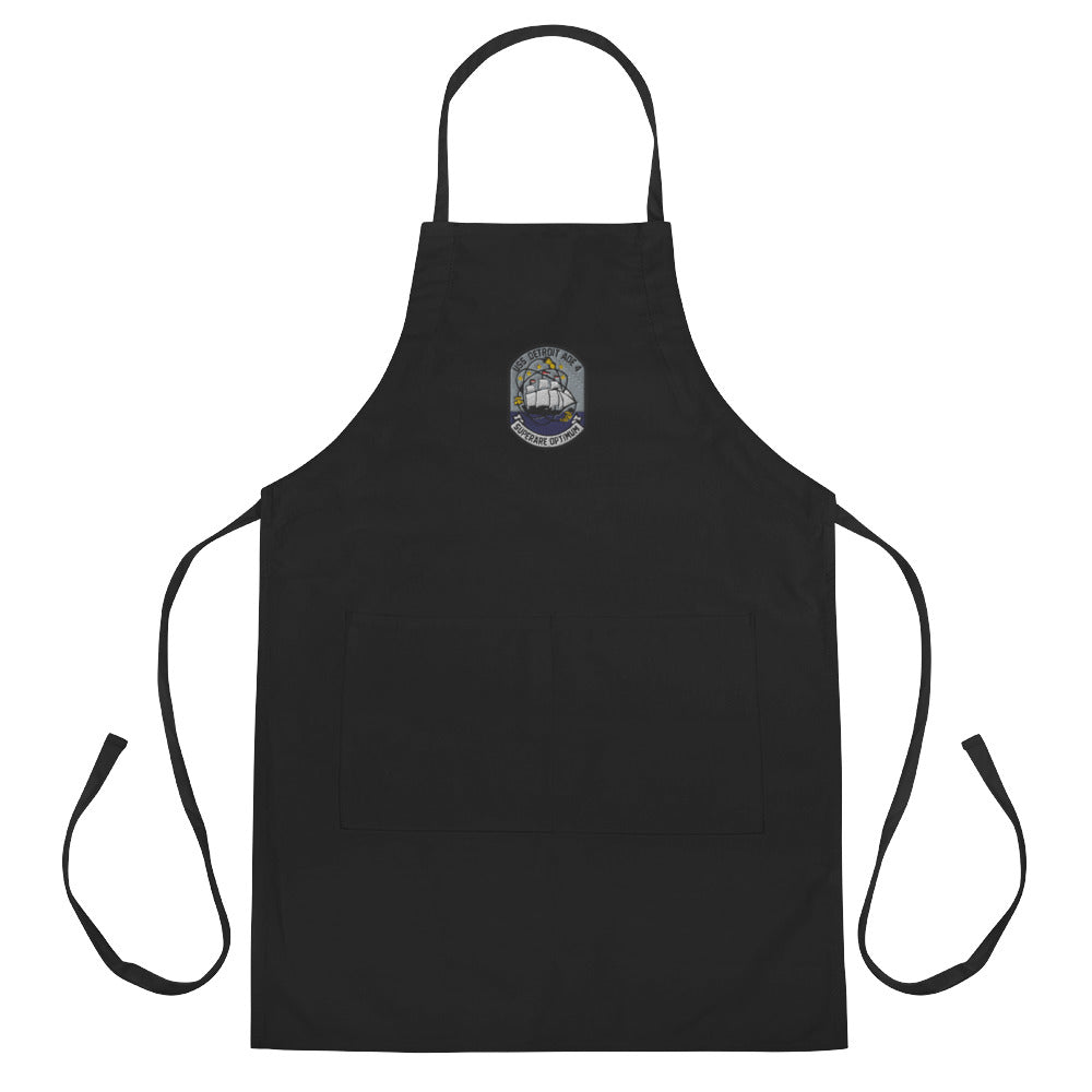 USS Detroit (AOE-4) Embroidered Apron – black