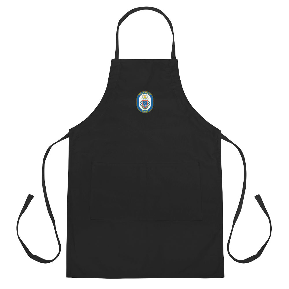 USS Chafee (DDG-90) Embroidered Apron – black