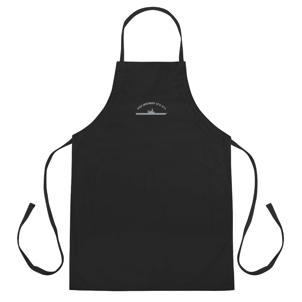 USS Midway (CV-41) Embroidered Apron