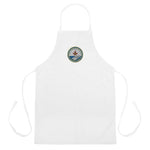 USS George H.W. Bush (CVN-77) Embroidered Apron - Ship's Crest – white