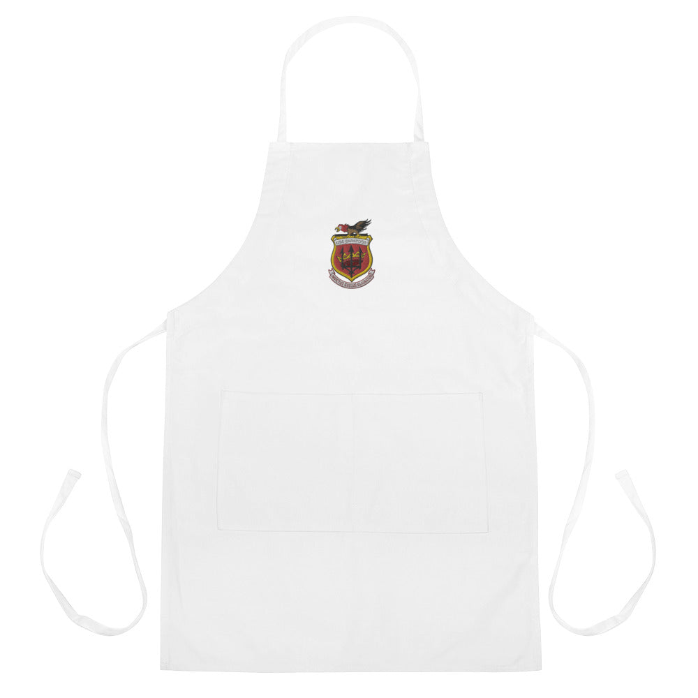 USS Saratoga (CVA/CV-60) Embroidered Apron – white