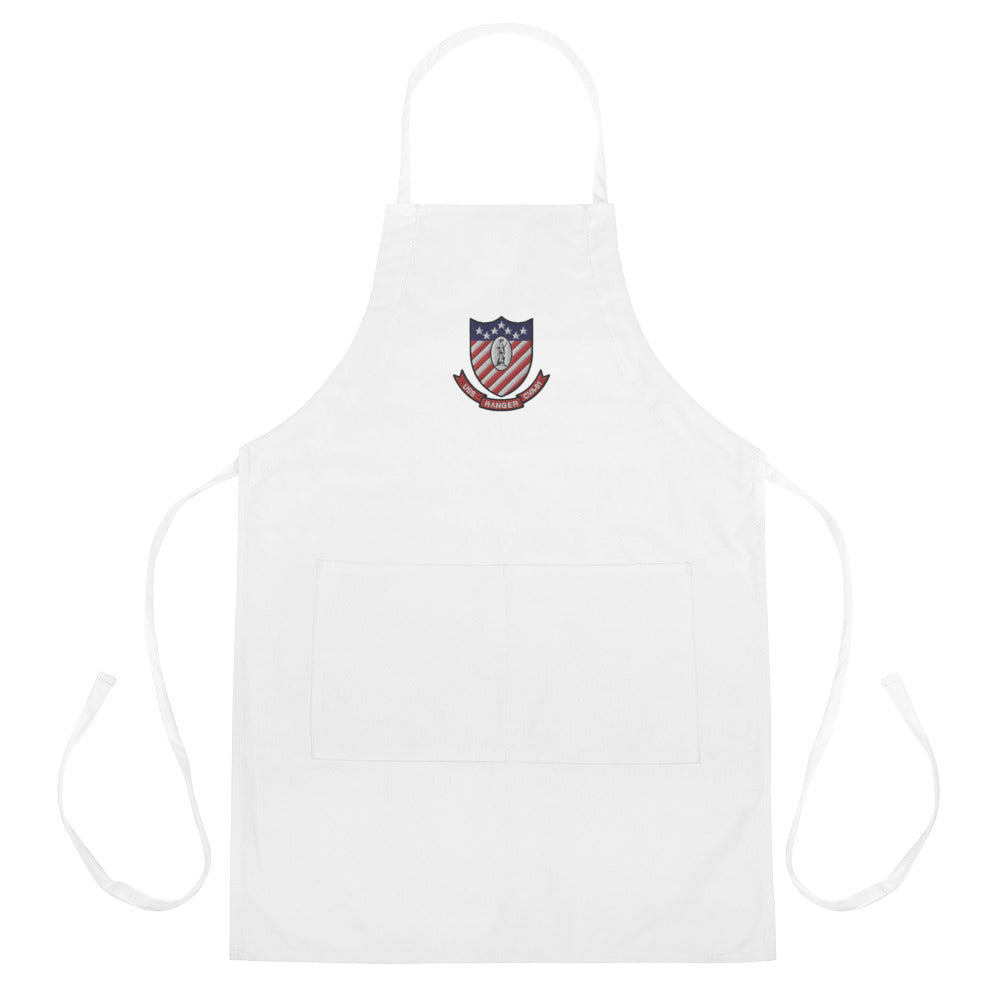 USS Ranger (CVA-61) Embroidered Apron – white