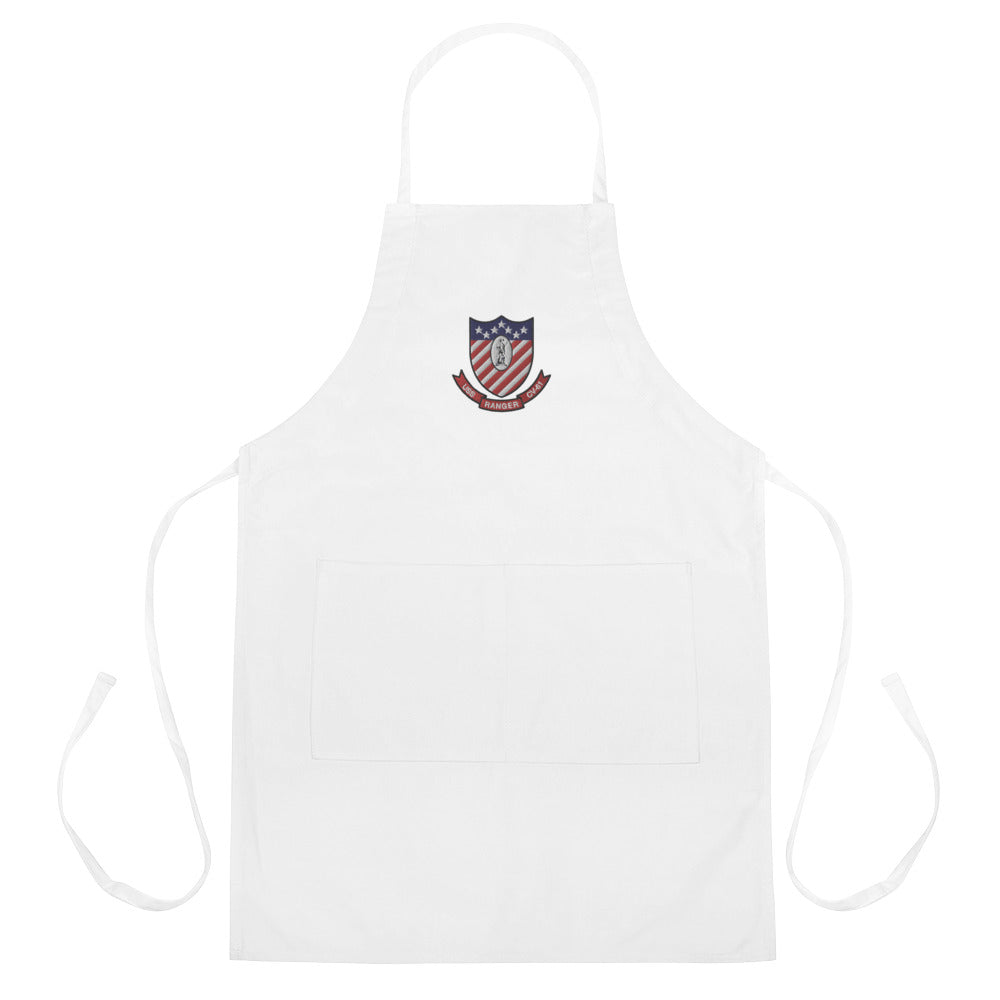 USS Ranger (CV-61) Embroidered Apron – white