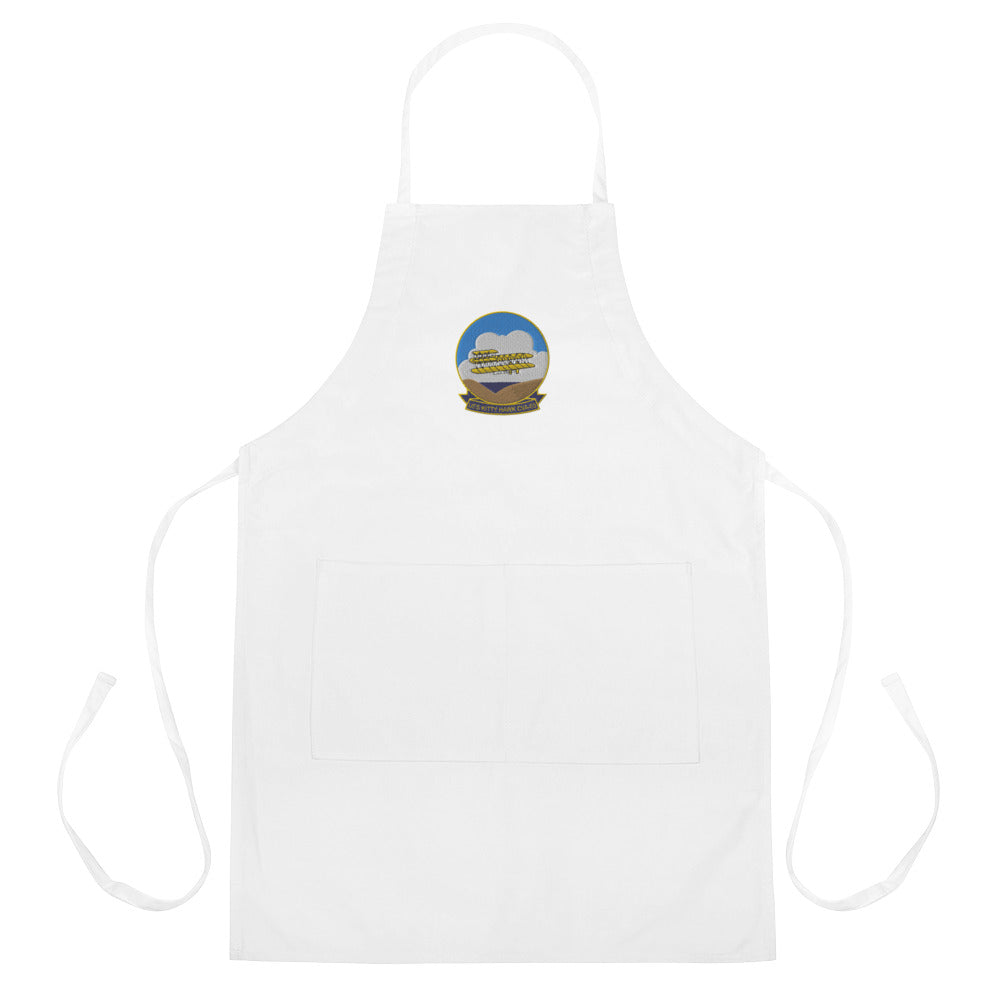 USS Kitty Hawk (CVA-63)  Embroidered Apron – white