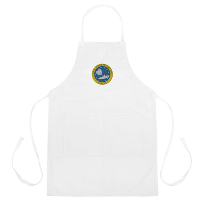 USS Constellation (CVA-64) Embroidered Apron – white