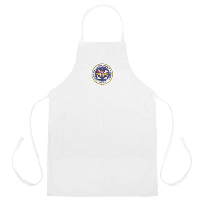 USS John F. Kennedy (CVA-67) Embroidered Apron – white