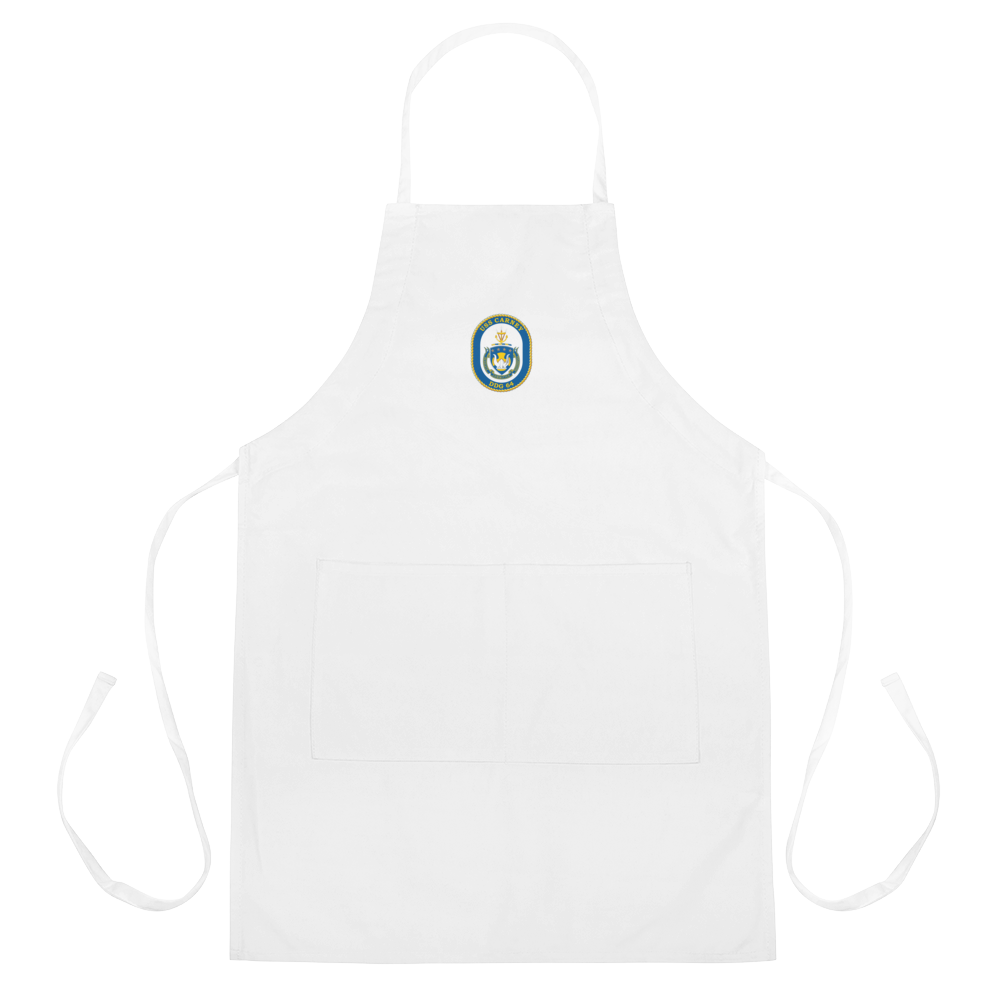 USS Carney (DDG-64) Embroidered Apron – white